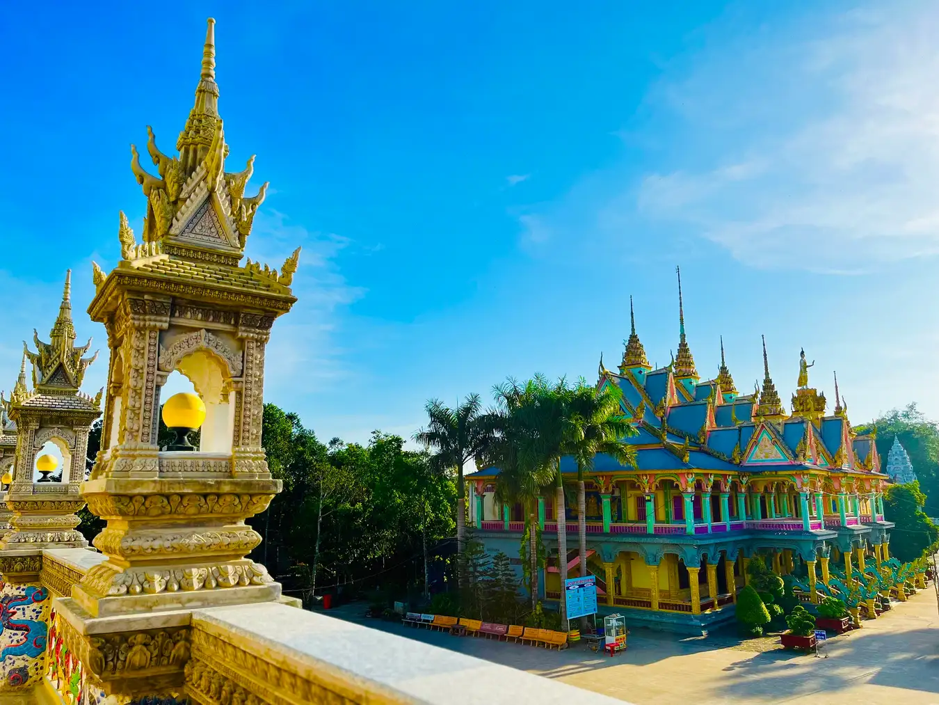 Chùa Wat Pătum Wôngsa Som Rông - Điểm đến tâm linh Sóc Trăng