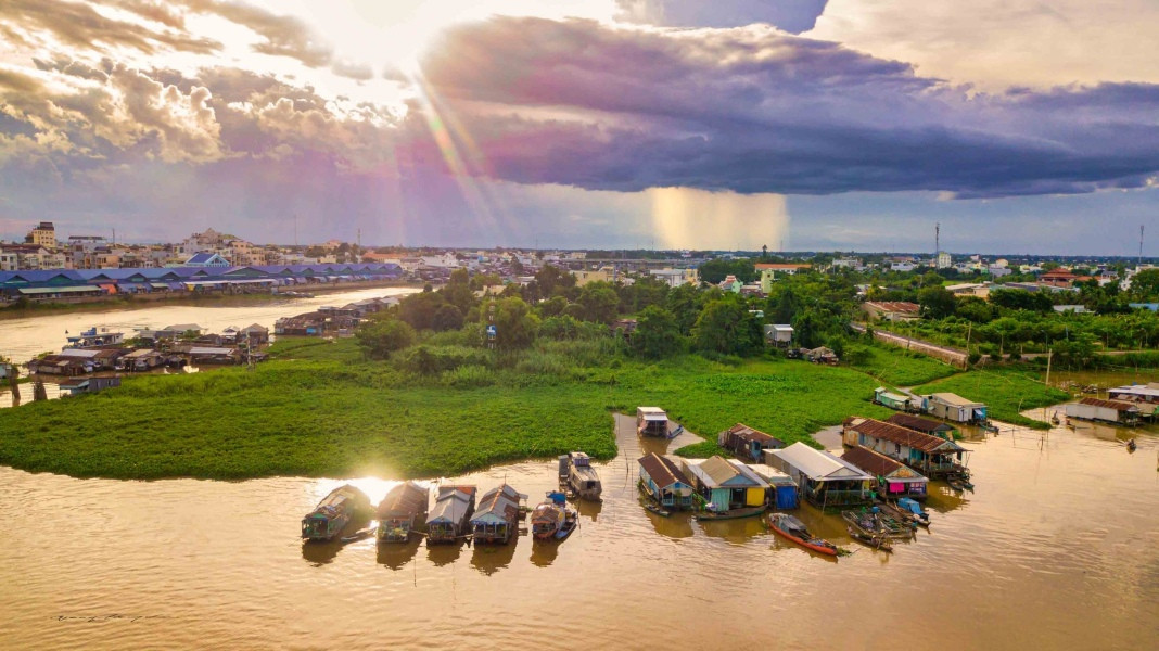 Chau Doc River Floating Village