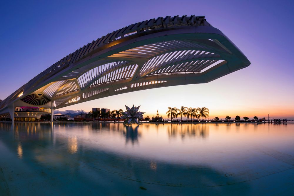 Modern architecture in Rio's Museum of Tomorrow