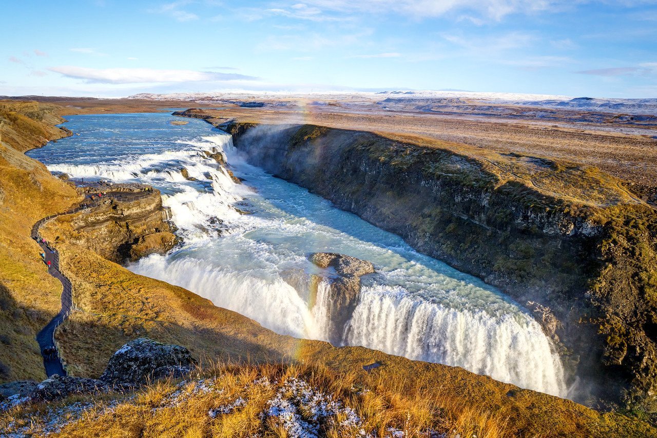 Thác nước Gullfoss – thác nước đẹp và nổi tiếng nhất Iceland